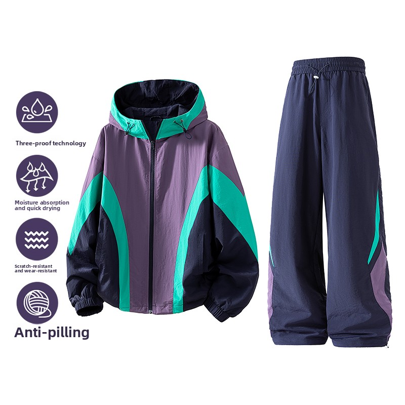 Outdoor Sport Jacket - New two-piece men's spring-autumn jacket set.