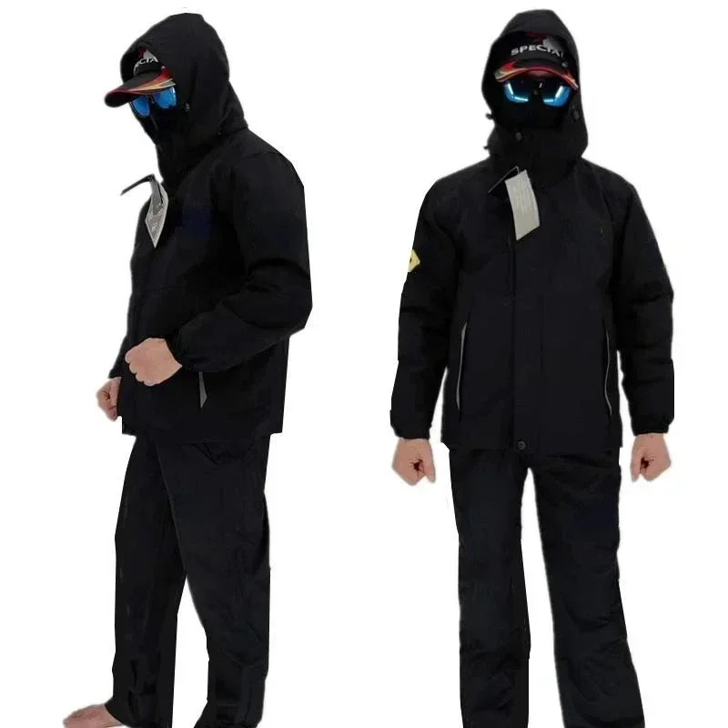 Thick Fishing Clothes Set Wint - Outdoor Sport Waterproof Jacket ulasan dan harga