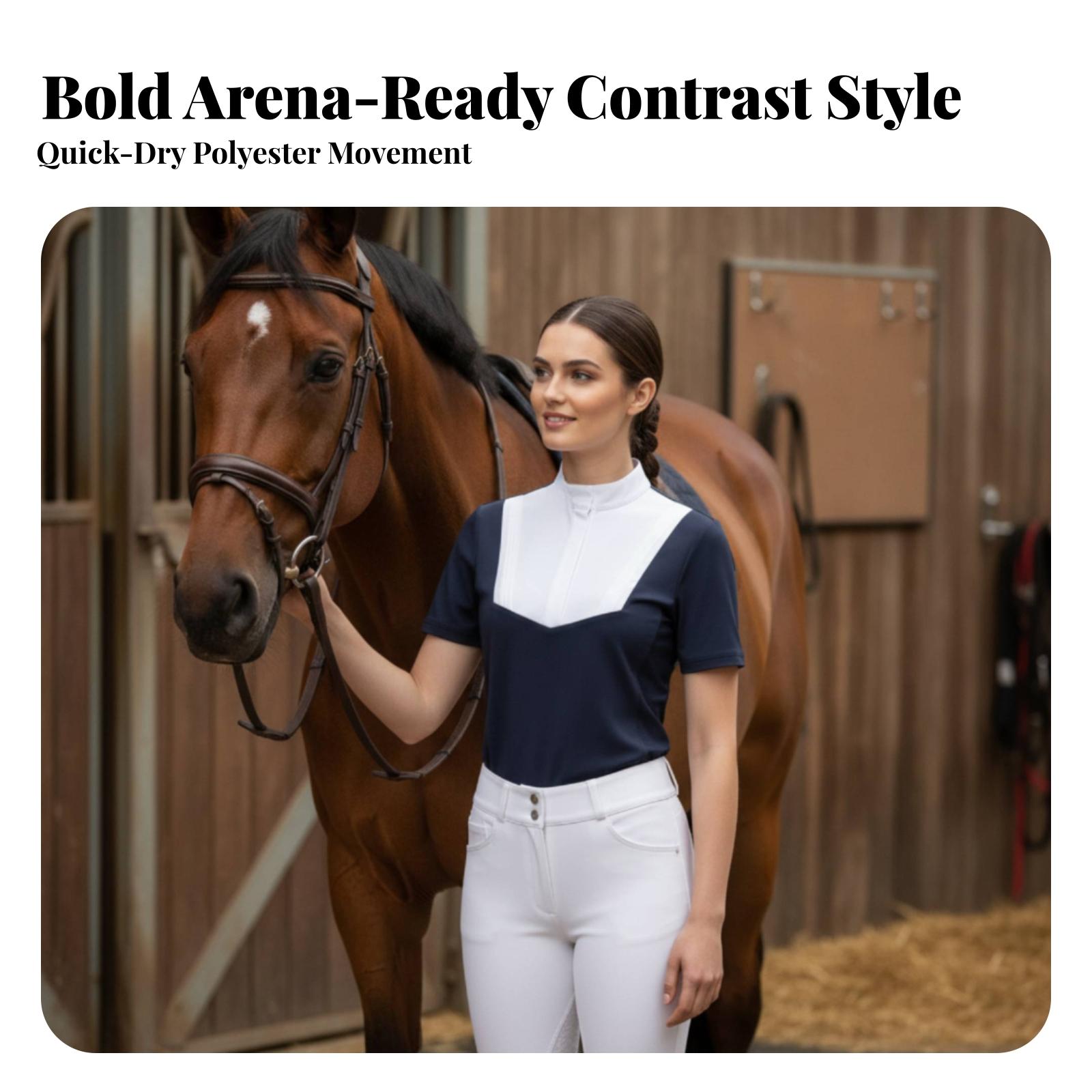Women Horse Riding T Shirt Ath - Polo Shirt Equestrian ulasan dan harga