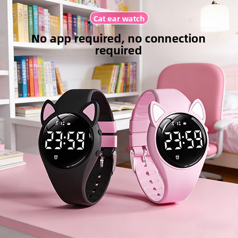 2026 New Cat Ear Women Swimmin - Outdoor Sport Watch ulasan dan harga