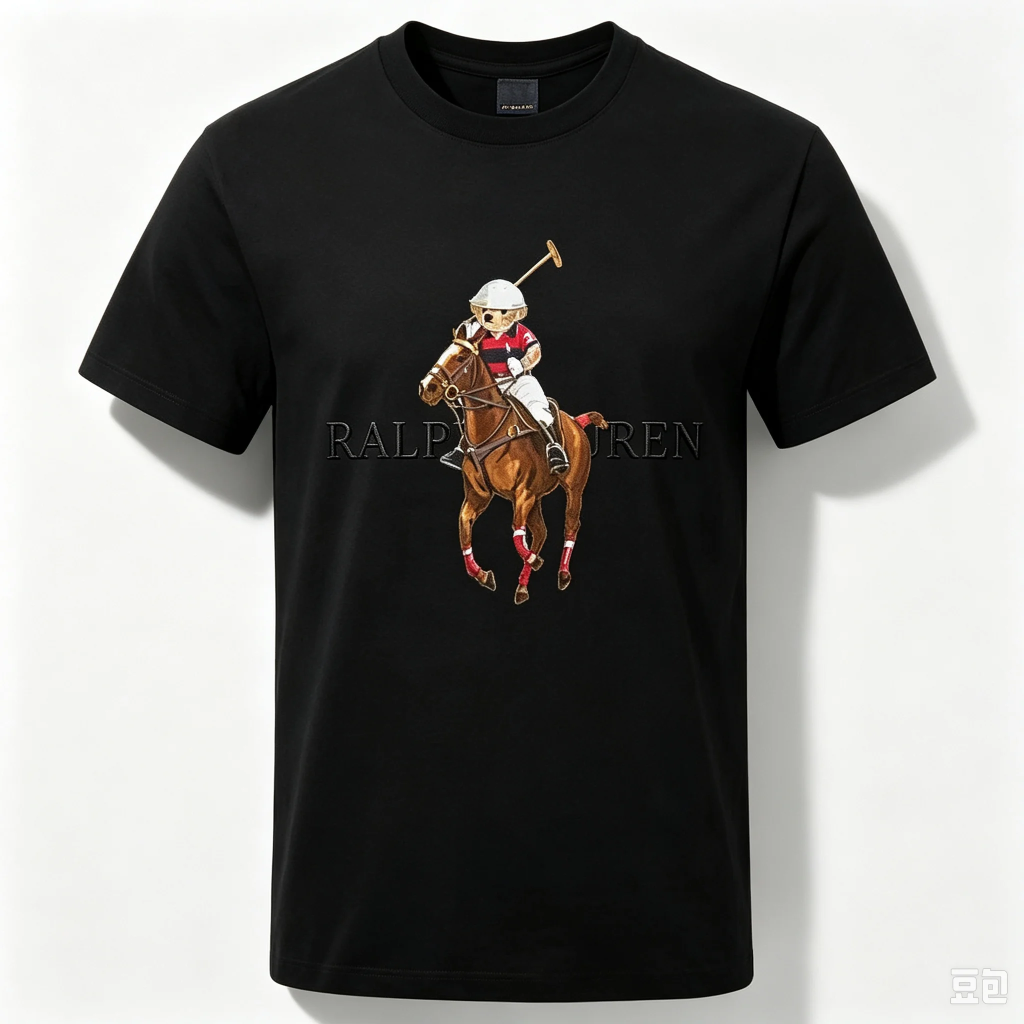 2026 Black Embroidered Equestr - Polo Shirt Equestrian ulasan dan harga